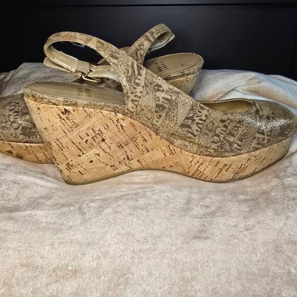 Stuart Weitzman cork sling back wedge 9.5 - Picture 14 of 14